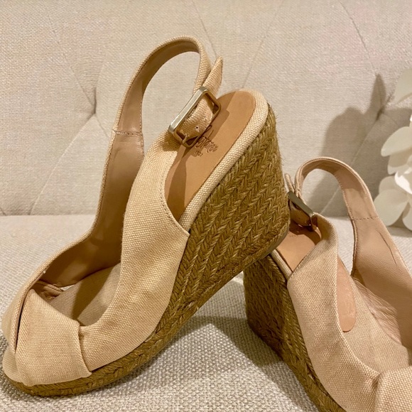 Castañer twisted canvas wedge slingback espadrille - Picture 2 of 6